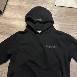 Black Essentials Hoodie 