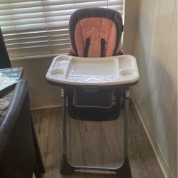 BabyTrend Pink High Chair