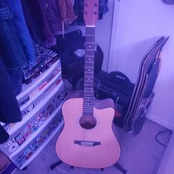 guitar, stand, case, strap, extra strings