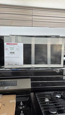 Samsung 2.1 cu. ft. Over the Range Microwave with Wi Fi and SmartThings in White Glass