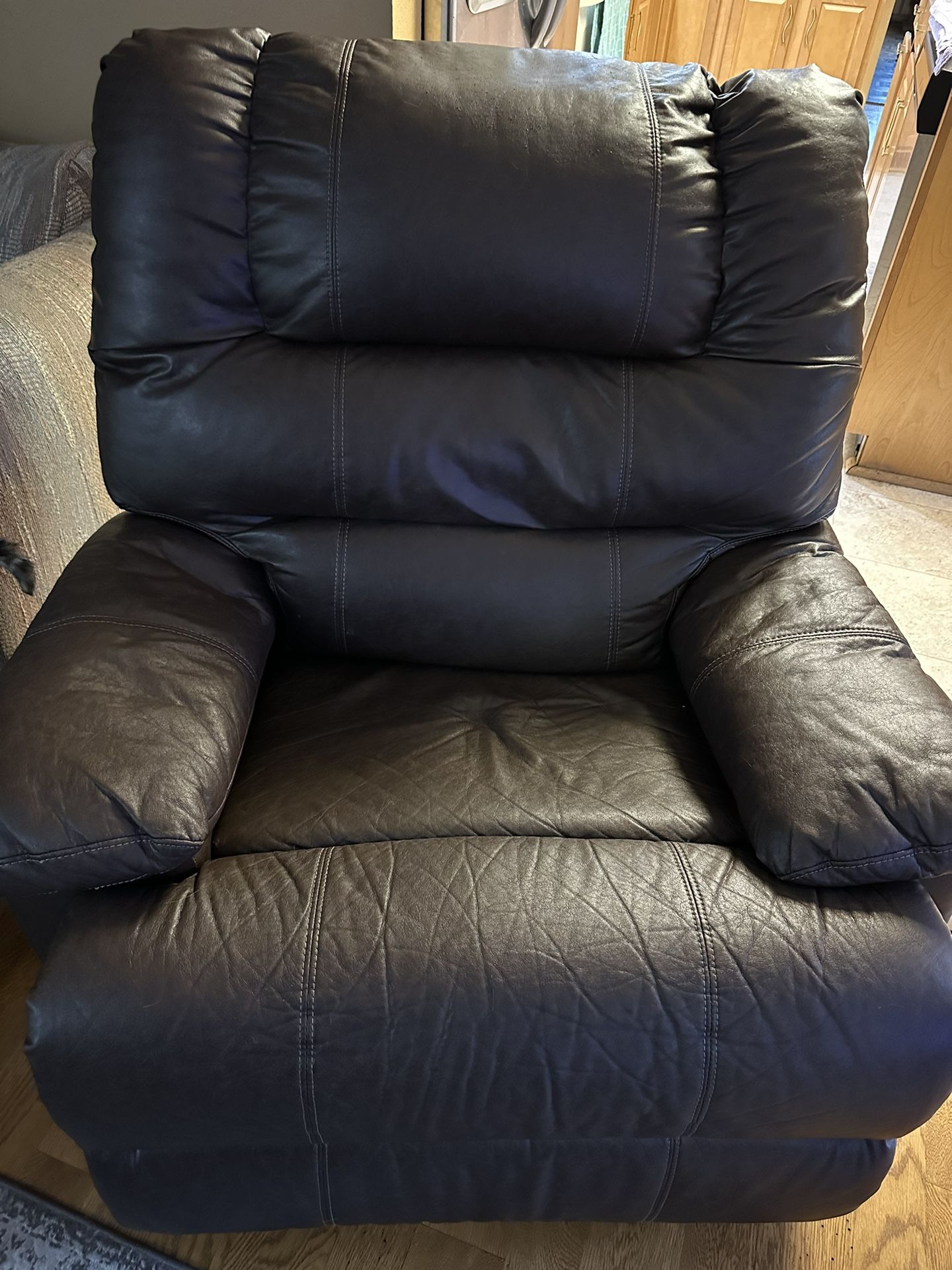 Brown Leather Recliner