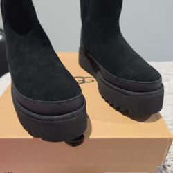 Uggs New New Leather Black Short Uggs 250 