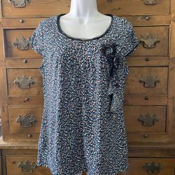 Woman’s Boho Top Size M By Worthington Preowned 