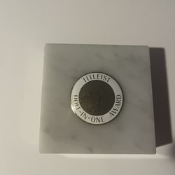 Titleist Hole-In-One Award Enamel Marble Fair Condition Collectible Desk Weight