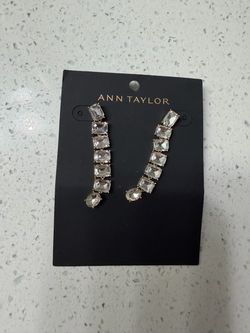 Ann Taylor Crystal Drop Earrings