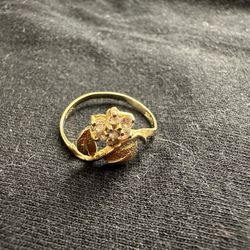 Very Nice Gold Rose Ring Authentic Gold!!!