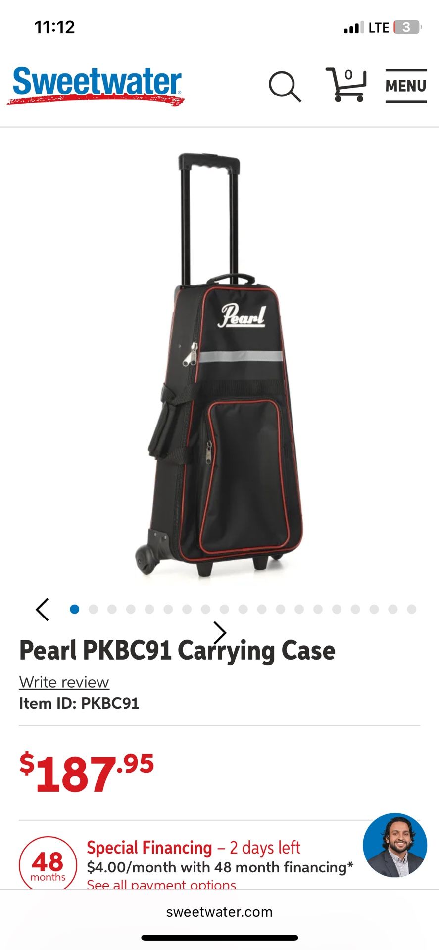 Pearl Wheeled Case