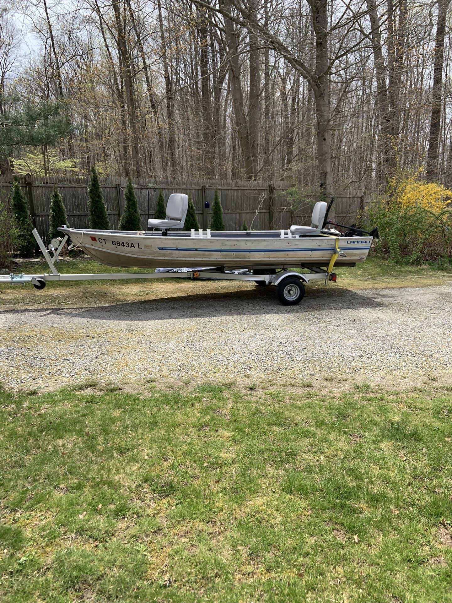14 Foot Aluminum Boat With Electric Engine