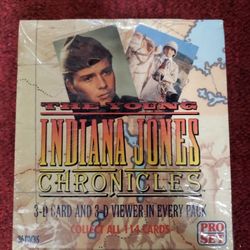 YOUNG INDIANA JONES CHRONICLES 3D VIEWER SEALED TRADING CARD 36 PACKS BOX