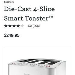 Breville Die-cast 4 slice Smart Toaster