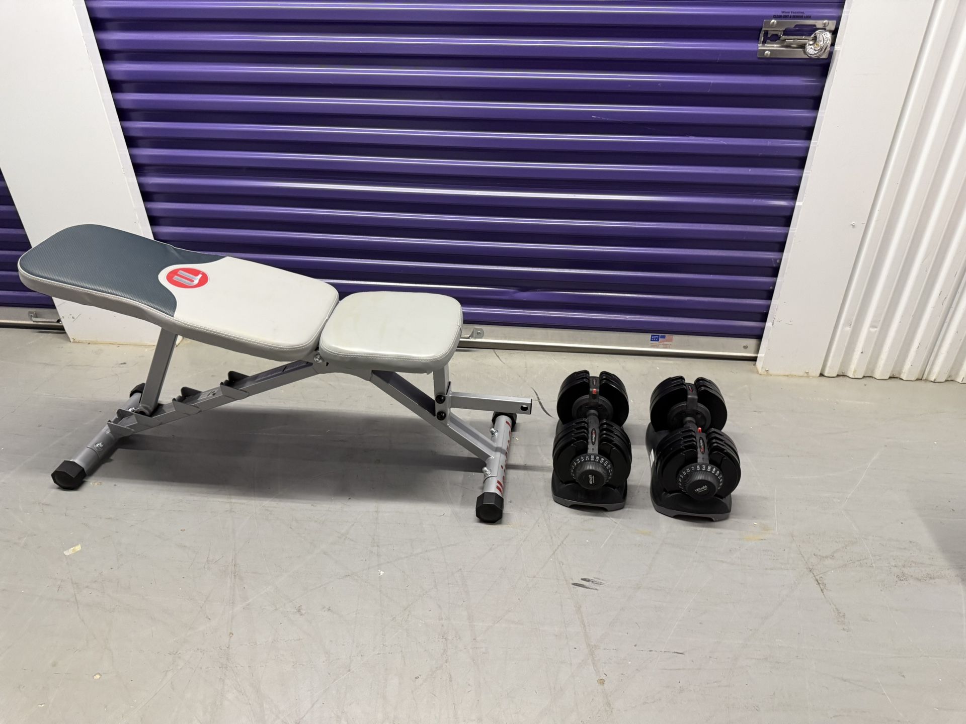Adjustable Weights + Bench