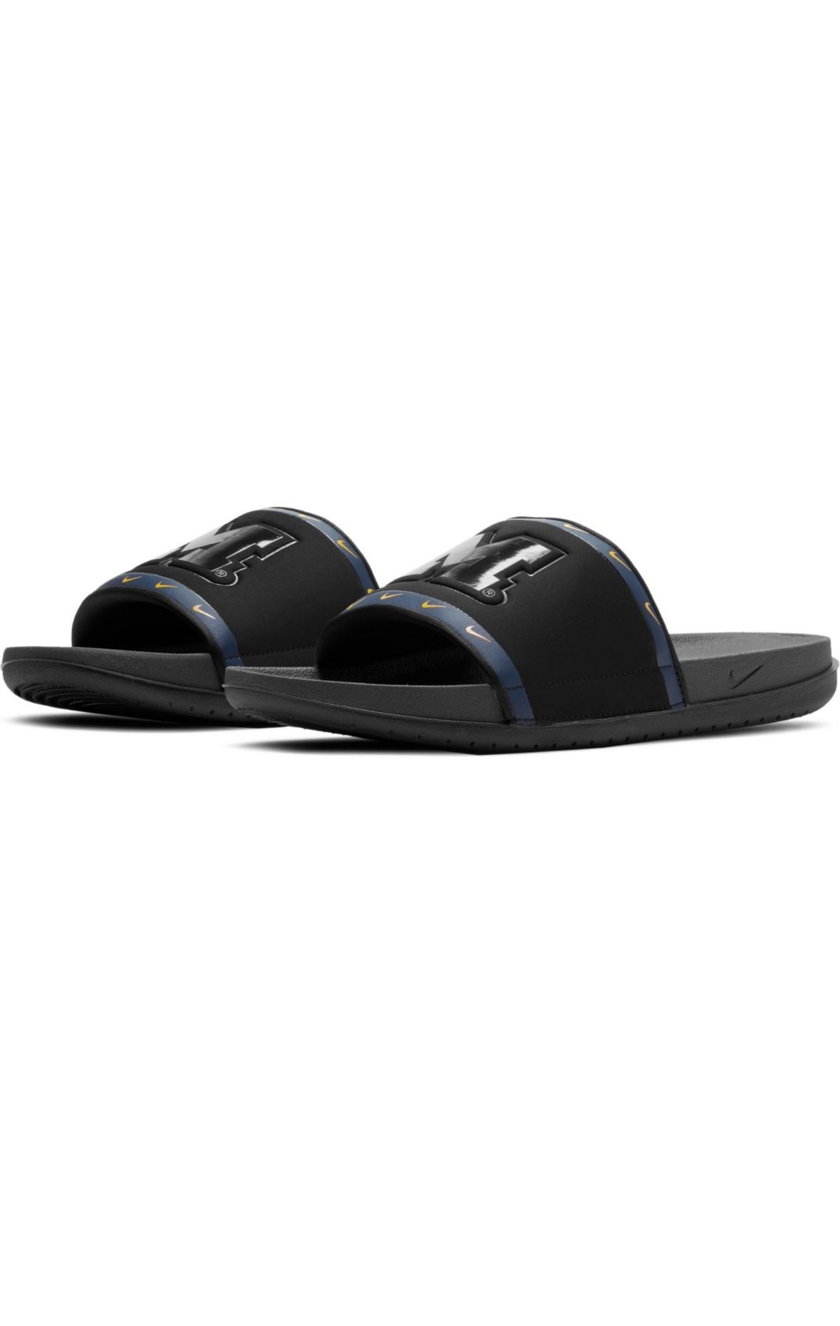 Nike Men\'s Offcourt Slides Black Michigan Wolverines Sandals Michigan Wolverines Nike Team Off-Court Slide Sandals main image 2
