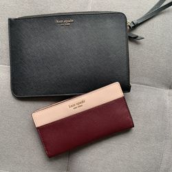 Like New leather Kate spade Clutch And Wallet 