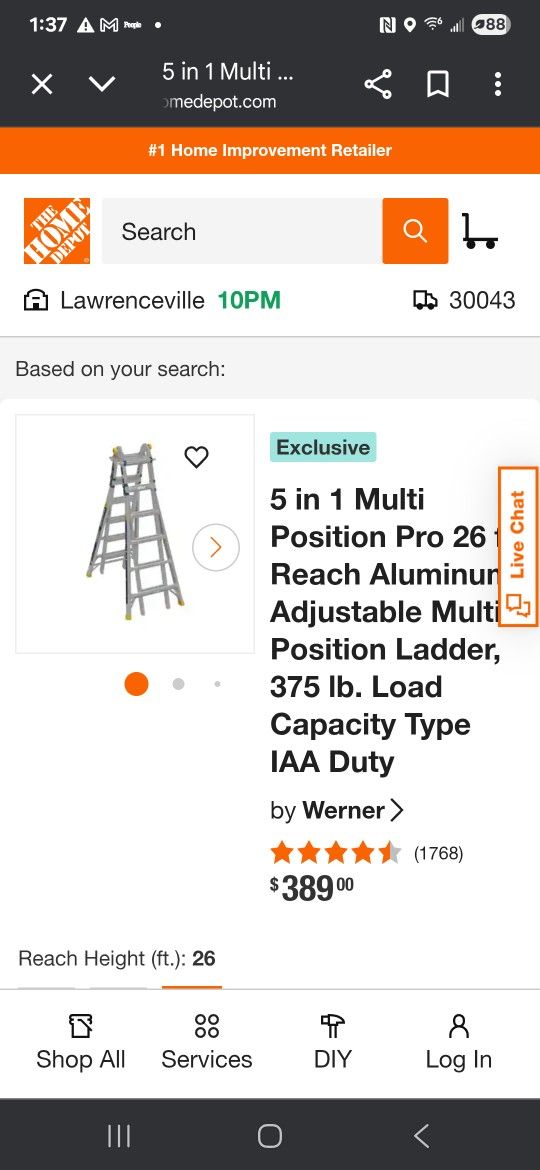 Werner 26ft Combination Ladder