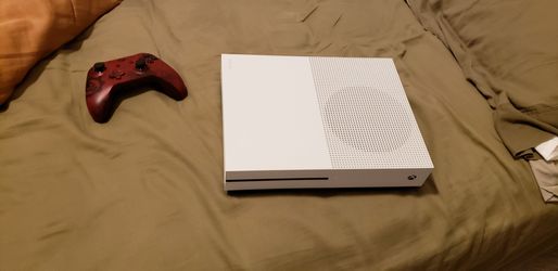 Xbox One S 1TB with the Gears of War 4 controller.