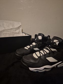 Black and white Jordan's