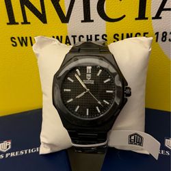 Monstres Prestige X Invicta Men’s Watch 44mm Black stainless steel Quartz