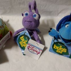 3 Disney Pixar A Bug's Life Stuffies