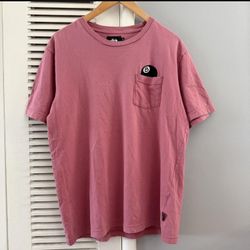 Stussy 8 Eight Ball Embroidered Pocket  T-shirt 