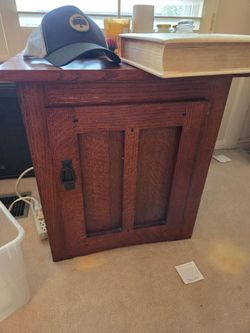 Mission Style Small Cabinet $15