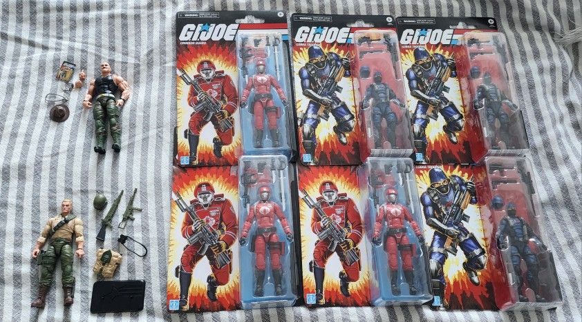 G.I. Joe Classified Retro Crimson Guard & Cobra Troopers