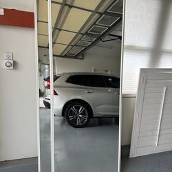2 Glass Mirror Closet Doors