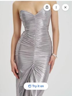 Silver Dress mermaid style brand new