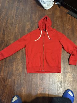 Red Polo sweater Size L