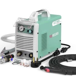 YESWELDER Plasma Cutter Dual Voltage 110/220V,45 Amp Non-Pilot Arc Digital Display IGBT Portable plasma cutter machine with accessories