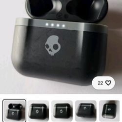 Original Black CHARGING CASE ONLY for Skullcandy Indy EVO Wireless Earbuds S2IVW