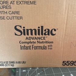 Case Of Six Cans Of Formula Similac Advanced 