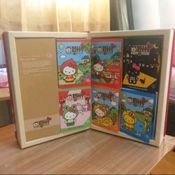 ☆IMPORTED Brand NEW Hello Kitty FairyTales Tales complete book Sanrio Little Red Riding Hood Frog Prince Wizard Of Oz Lion Duck Singing Bone Wizard Fa