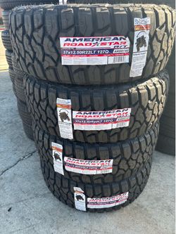 37x12.50R22 AMERICAN Nuevo 50,000 millaa de garantía