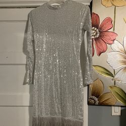 Sparkle Silver Dress