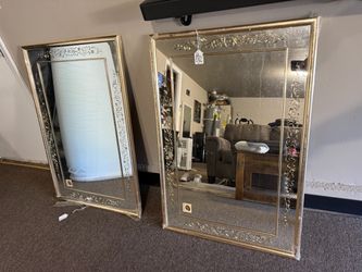 Vintage gold mirrors, beautiful condition
