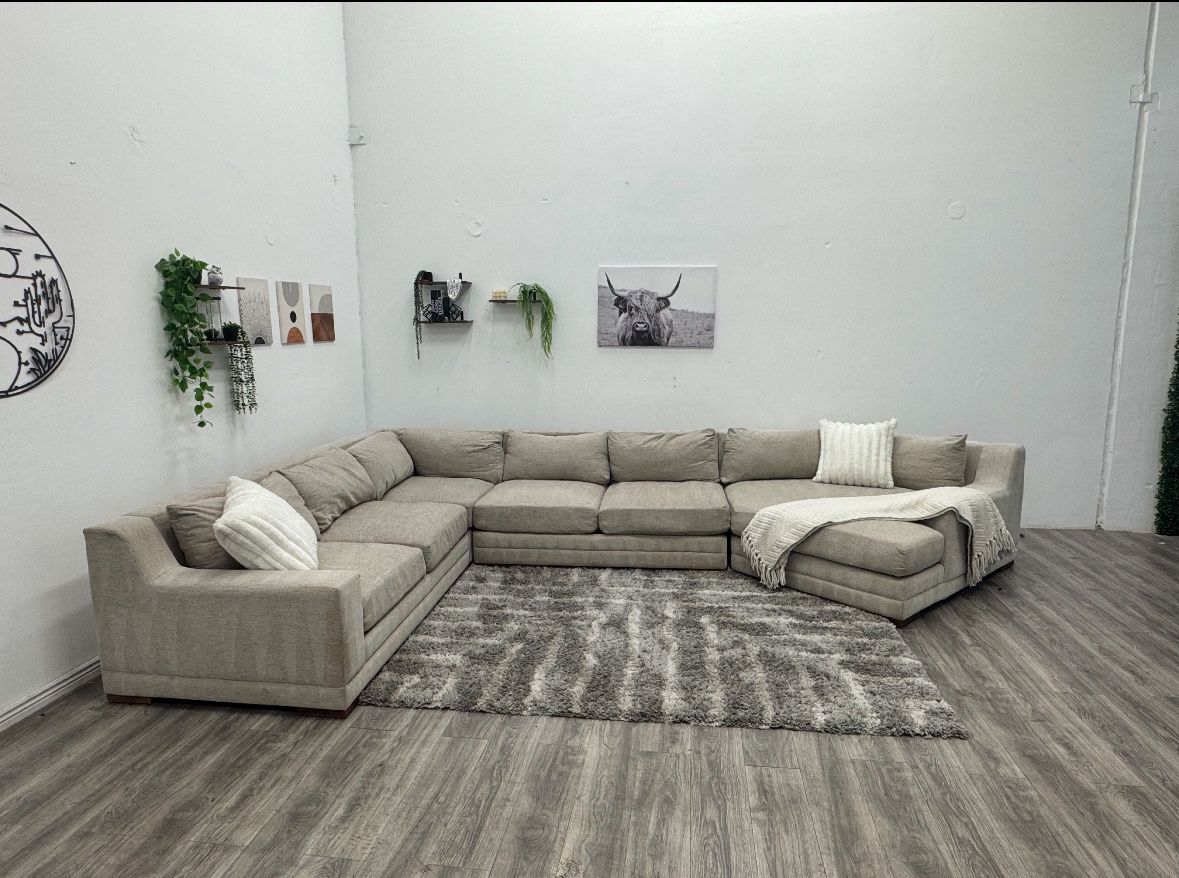 Grey Sectional Couch - Free Delivery