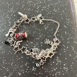 Pulcera De Plata Con Charms De Plata 