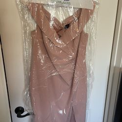 Off Shoulders Blush Dress-size Large
