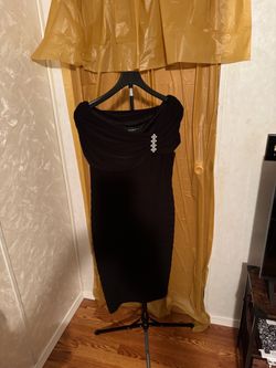 Scarlett Black Cocktail Dress with Embellishment