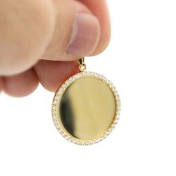 14k Picture Pendant (width: 1in)