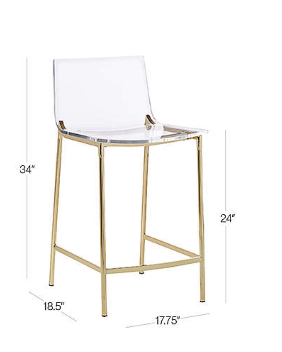 Chiaro Acrylic Bar Stools 6