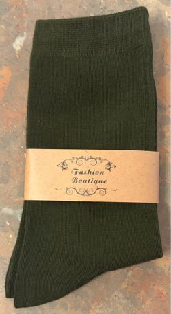 New women’s dark green dress socks size 9-11
