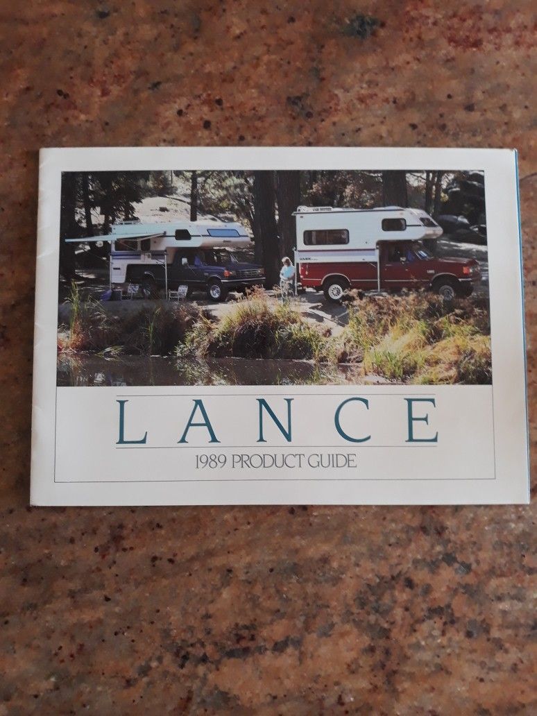 Lance Camper Original Owner Manuel New Buyer Packet