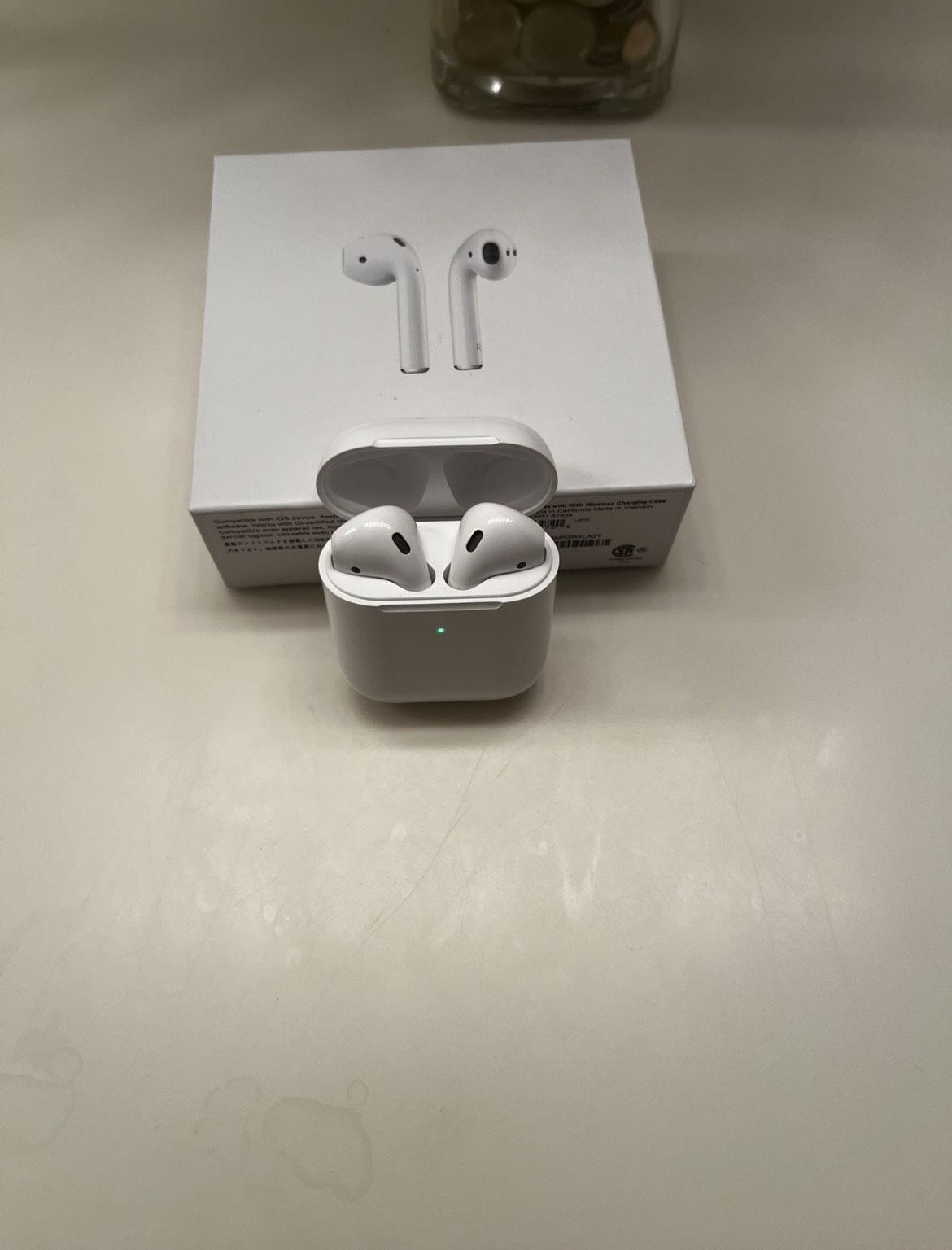 White Bluetooth AirPods 2nd Generation With MagSafe Case