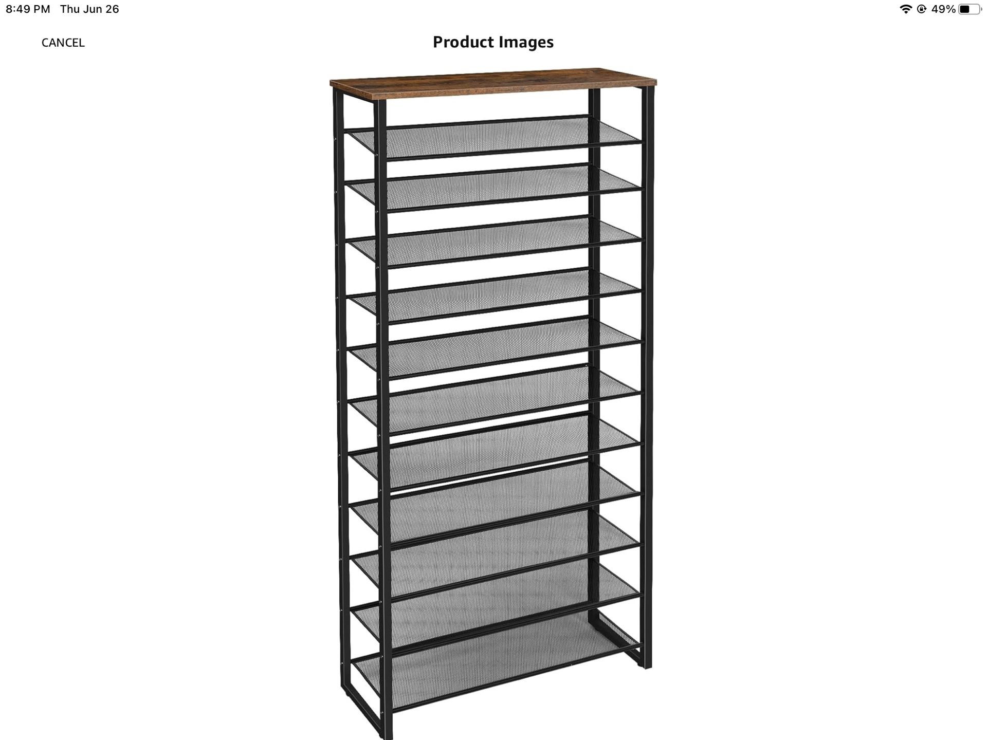 HOOBRO 12-Tier Shoe Rack Brand New
