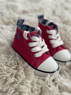 Ralph Lauren Girls High Top Sneakers 