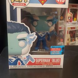 Blue Superman Funko Pop 2021 Fall Convention 