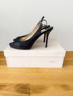 Jimmy Choo Logan Glitter Sandals – Size 8