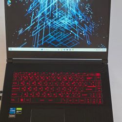 Gaming Laptop Msi Intel Core i5-11400H 8Gb Ram 256gb SSD GTX 1650 Max-q Open To Trades