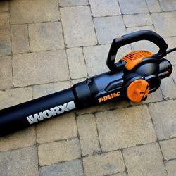 WORX Trivac 620-CFM 70-MPH Corded Electric Handheld Leaf Blower